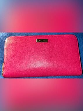 Furla zip around wallet